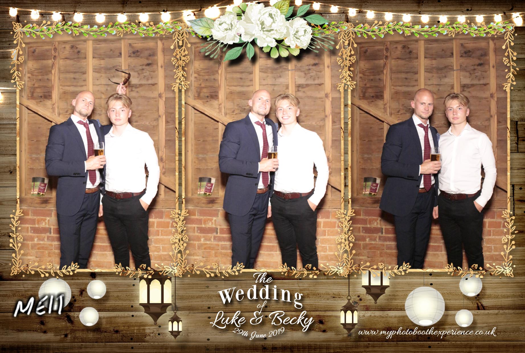 Luke & Becky's Wedding | View more photos from the event at gallery.myphotoboothexperience.co.uk/u/MyPhotoBoothExperienceLtd/Luke-Beckys-Wedding